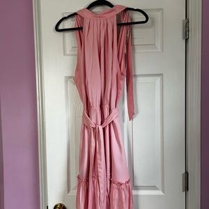 Casual Summer Sleeveless Halter Neck & Ruffle Belt